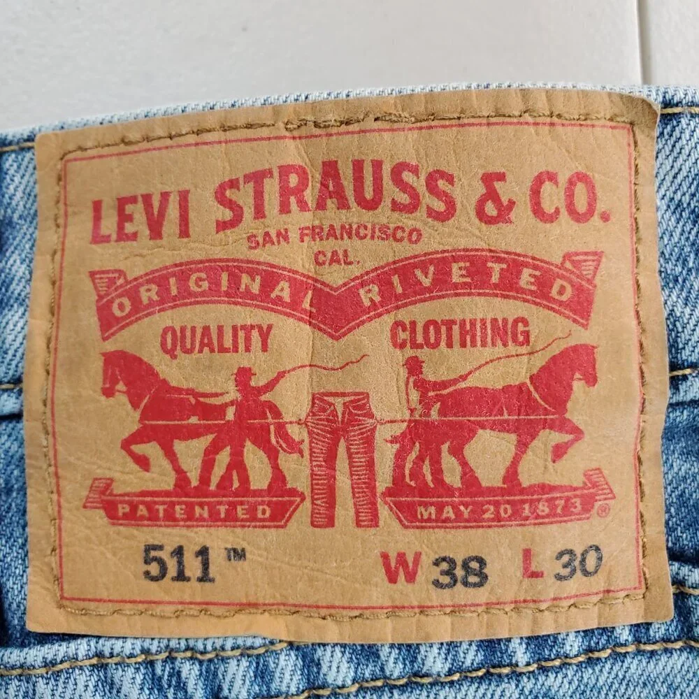 Levi Strauss SZ 38 X 30 Men's 511™ Slim Fit Authentic Soft Stretch Levis Jeans